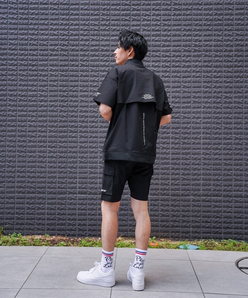 LUXE/R GOLF(ラグジュ ゴルフ)の「(RM)【LUXE/R GOLF】ストレッチ クロス ハーフジップ プルオーバー 半袖 シャツ(Tシャツ/カットソー・メンズ・ブラック/ホワイト/ベージュ/ダークグレー・LARGE/X-LARGE/MEDIUM)」の17枚目の写真