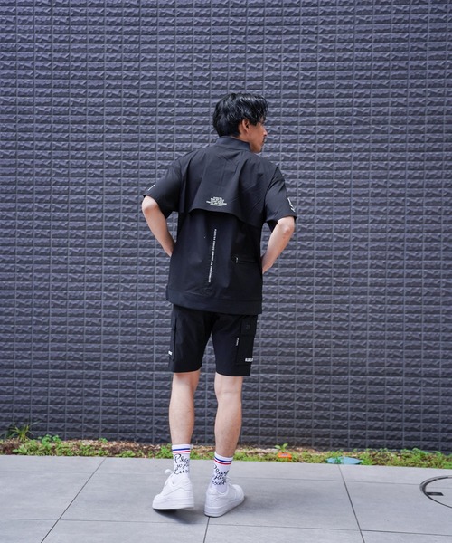 LUXE/R GOLF(ラグジュ ゴルフ)の「(RM)【LUXE/R GOLF】ストレッチ クロス ハーフジップ プルオーバー 半袖 シャツ(Tシャツ/カットソー・メンズ・ブラック/ホワイト/ベージュ/ダークグレー・LARGE/X-LARGE/MEDIUM)」の19枚目の写真