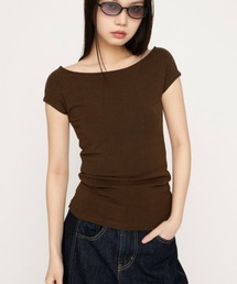 B/N COMPACT TOPS ボートネックコンパクトトップス 春服 夏服