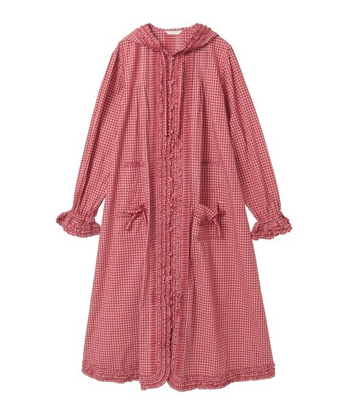 PINK HOUSE ワンピース レッド系 チェック ロング ピンクハウス PINK