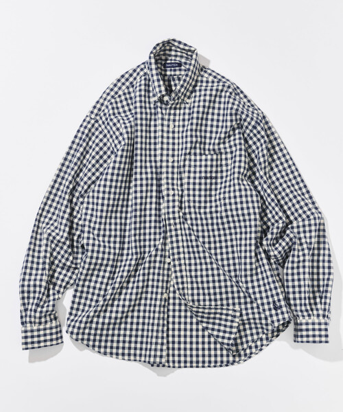 NAUTICA（ノーティカ）の「NAUTICA/ノーティカ ワンウォッシュ ギンガムチェック ロングスリーブ BDシャツ（シャツ/ブラウス・メンズ・ブラック/ネイビー/レッド・LARGE/MEDIUM/X-LARGE）」の2枚目の写真