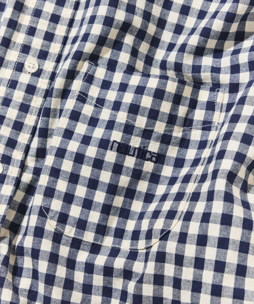 NAUTICA（ノーティカ）の「NAUTICA/ノーティカ ワンウォッシュ ギンガムチェック ロングスリーブ BDシャツ（シャツ/ブラウス・メンズ・ブラック/ネイビー/レッド・LARGE/MEDIUM/X-LARGE）」の11枚目の写真