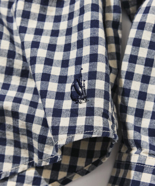 NAUTICA（ノーティカ）の「NAUTICA/ノーティカ ワンウォッシュ ギンガムチェック ロングスリーブ BDシャツ（シャツ/ブラウス・メンズ・ブラック/ネイビー/レッド・LARGE/MEDIUM/X-LARGE）」の10枚目の写真