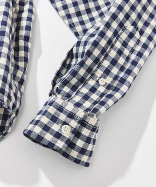 NAUTICA（ノーティカ）の「NAUTICA/ノーティカ ワンウォッシュ ギンガムチェック ロングスリーブ BDシャツ（シャツ/ブラウス・メンズ・ブラック/ネイビー/レッド・LARGE/MEDIUM/X-LARGE）」の9枚目の写真