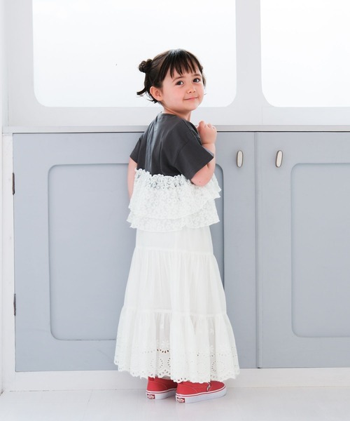 LEPSIM（レプシィム）の「【KIDS】アソートドッキングプルオーバーSS　671743（Tシャツ/カットソー・キッズ・チャコールグレー/ホワイト系その他/ブルー系その他・130/120/140）」の5枚目の写真