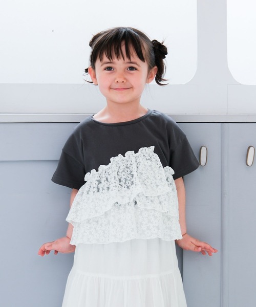 LEPSIM（レプシィム）の「【KIDS】アソートドッキングプルオーバーSS　671743（Tシャツ/カットソー・キッズ・チャコールグレー/ホワイト系その他/ブルー系その他・130/120/140）」の7枚目の写真