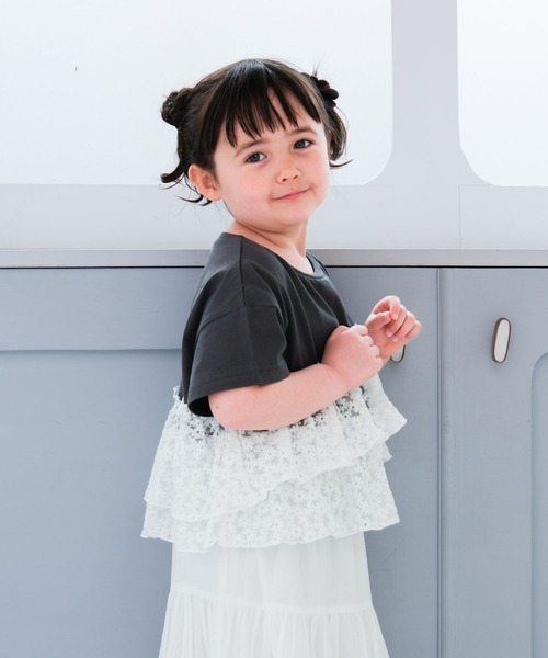 LEPSIM（レプシィム）の「【KIDS】アソートドッキングプルオーバーSS　671743（Tシャツ/カットソー・キッズ・チャコールグレー/ホワイト系その他/ブルー系その他・130/120/140）」の9枚目の写真