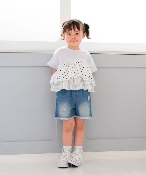 LEPSIM（レプシィム）の「【KIDS】アソートドッキングプルオーバーSS　671743（Tシャツ/カットソー・キッズ・チャコールグレー/ホワイト系その他/ブルー系その他・130/120/140）」の10枚目の写真