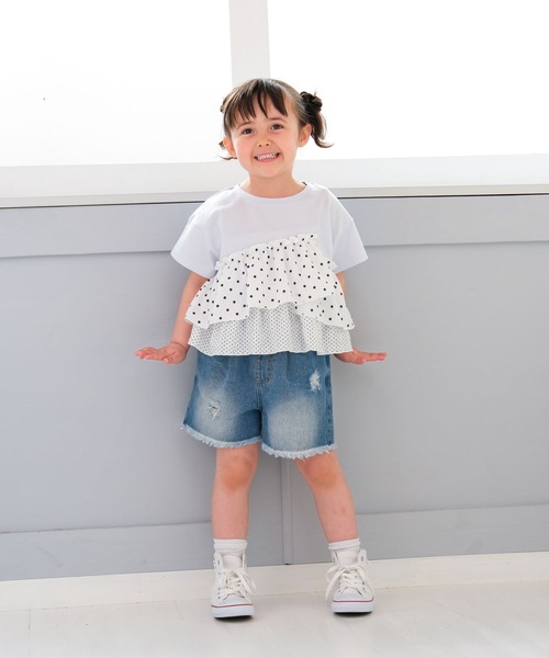 LEPSIM（レプシィム）の「【KIDS】アソートドッキングプルオーバーSS　671743（Tシャツ/カットソー・キッズ・チャコールグレー/ホワイト系その他/ブルー系その他・130/120/140）」の11枚目の写真