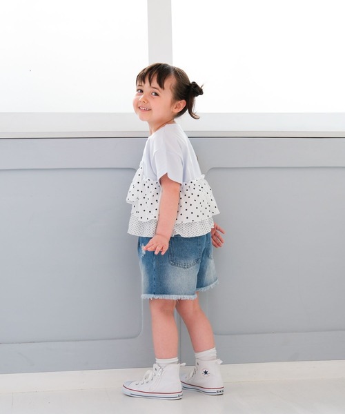 LEPSIM（レプシィム）の「【KIDS】アソートドッキングプルオーバーSS　671743（Tシャツ/カットソー・キッズ・チャコールグレー/ホワイト系その他/ブルー系その他・130/120/140）」の12枚目の写真