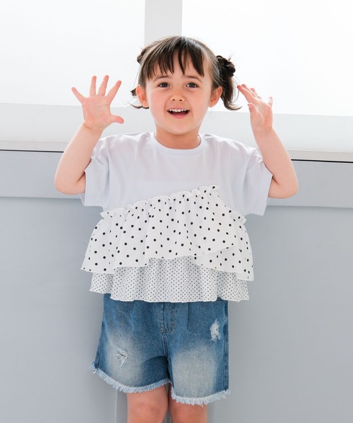 LEPSIM（レプシィム）の「【KIDS】アソートドッキングプルオーバーSS　671743（Tシャツ/カットソー・キッズ・チャコールグレー/ホワイト系その他/ブルー系その他・130/120/140）」の13枚目の写真
