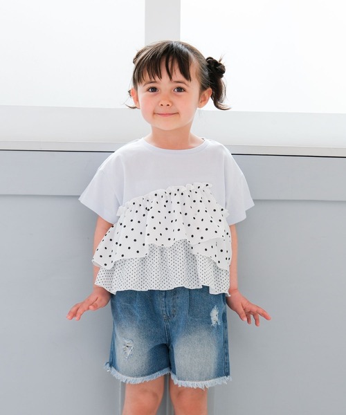 LEPSIM（レプシィム）の「【KIDS】アソートドッキングプルオーバーSS　671743（Tシャツ/カットソー・キッズ・チャコールグレー/ホワイト系その他/ブルー系その他・130/120/140）」の14枚目の写真