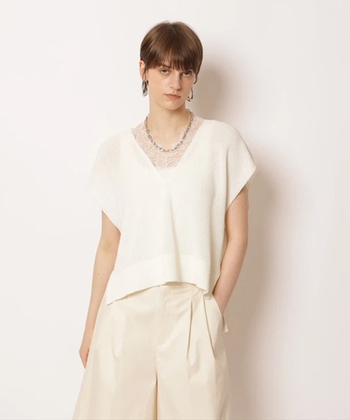 CADUNE コンビネーションシャツニット CADUNE（カデュネ）の「コンビネーションシャツニット（ニット