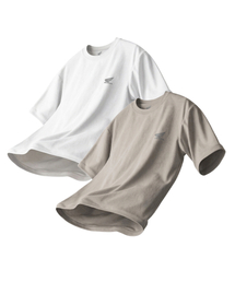 [2Pack] Speed Cool Short Sleeve White & Beige