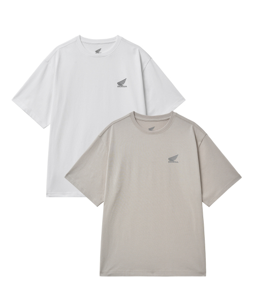 PHYPS MOTORCYCLE（フィップスモーターサイクル）の「[2Pack] Speed Cool Short Sleeve White & Beige（Tシャツ/カットソー・レディース・その他・SMALL/MEDIUM/LARGE/X-LARGE）」の2枚目の写真