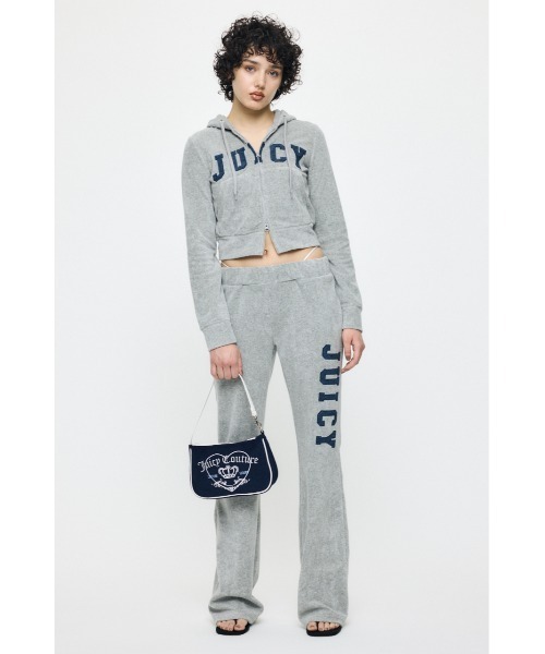 MOUSSY(マウジー)の「JC TERRY CLOTH ジップフ―ディー(スウェット・レディース・グレー/ピンク/ネイビー・FREE)」の5枚目の写真