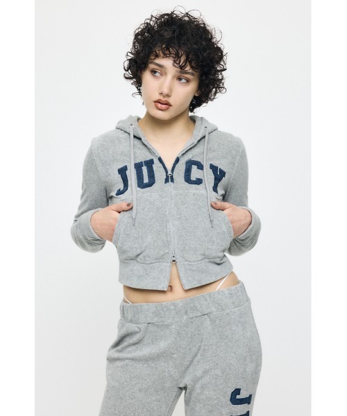 MOUSSY(マウジー)の「JC TERRY CLOTH ジップフ―ディー(スウェット・レディース・グレー/ピンク/ネイビー・FREE)」の8枚目の写真