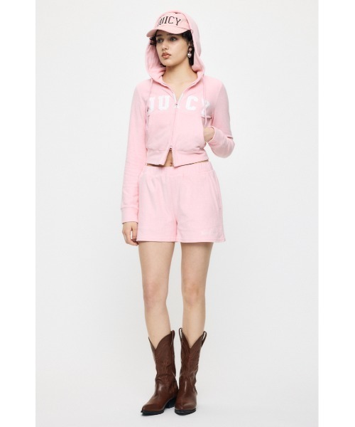 MOUSSY(マウジー)の「JC TERRY CLOTH ジップフ―ディー(スウェット・レディース・グレー/ピンク/ネイビー・FREE)」の21枚目の写真