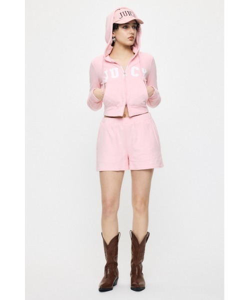MOUSSY(マウジー)の「JC TERRY CLOTH ジップフ―ディー(スウェット・レディース・グレー/ピンク/ネイビー・FREE)」の22枚目の写真