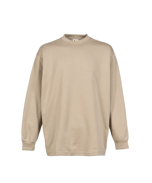 PUMA(プーマ)の「OVERSIZED LS TEE(Tシャツ/カットソー・メンズ・ブラウン・MEDIUM/SMALL/LARGE)」の1枚目の写真