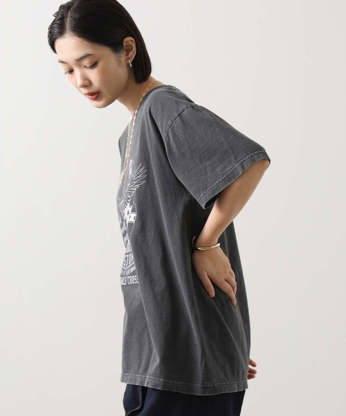 GOOD ROCK SPEED(グッドロックスピード)の「EagleロゴT(Tシャツ/カットソー・レディース・チャコールグレー・FREE)」の6枚目の写真