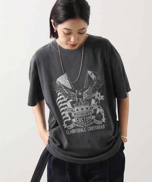 GOOD ROCK SPEED(グッドロックスピード)の「EagleロゴT(Tシャツ/カットソー・レディース・チャコールグレー・FREE)」の9枚目の写真