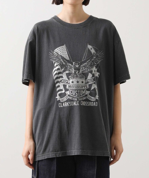 GOOD ROCK SPEED(グッドロックスピード)の「EagleロゴT(Tシャツ/カットソー・レディース・チャコールグレー・FREE)」の11枚目の写真