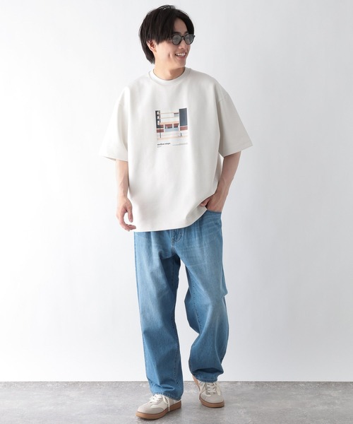 GLOBAL WORK（グローバルワーク）の「ライトクッションCOOLロゴ/670362（Tシャツ/カットソー・メンズ・ホワイト/ホワイト系その他2/チャコールグレー/ネイビー・SMALL/X-LARGE/MEDIUM/LARGE）」の5枚目の写真