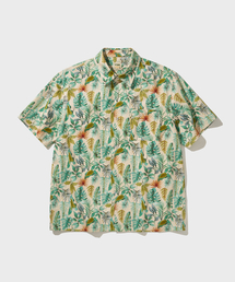 BUTTON-UP HAWAIIAN SHIRT [Light Beige]