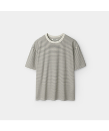 ピグメントウォッシュストライプ半袖Tシャツ_3COLOR