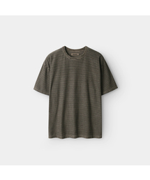 ピグメントウォッシュストライプ半袖Tシャツ_3COLOR