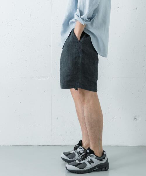 URBAN RESEARCH(アーバンリサーチ)の「LINEN CHAMBRAY SHORTS(その他パンツ・メンズ・ブラック/カーキ/ネイビー・MEDIUM/LARGE)」の8枚目の写真