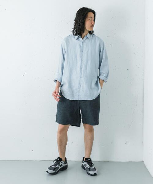 URBAN RESEARCH(アーバンリサーチ)の「LINEN CHAMBRAY SHORTS(その他パンツ・メンズ・ブラック/カーキ/ネイビー・MEDIUM/LARGE)」の9枚目の写真