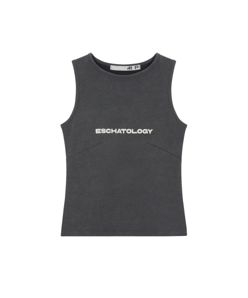 41PRAY（サイルプレイ）の「Dart Sleeveless / Charcoal（Tシャツ/カットソー・レディース・チャコールグレー・OS）」の3枚目の写真