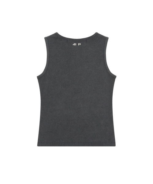41PRAY（サイルプレイ）の「Dart Sleeveless / Charcoal（Tシャツ/カットソー・レディース・チャコールグレー・OS）」の4枚目の写真