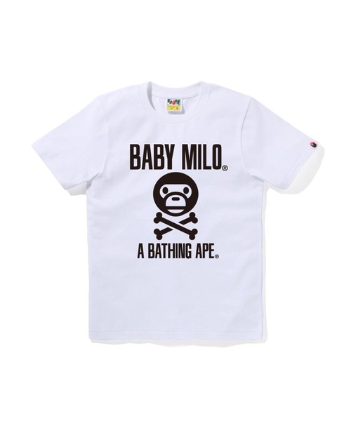 A BATHING APE(アベイシングエイプ)の「BABY MILO CROSSBONE TEE(Tシャツ/カットソー・レディース・ブラック/ホワイト/ピンク・SMALL/MEDIUM/X-SMALL)」の2枚目の写真