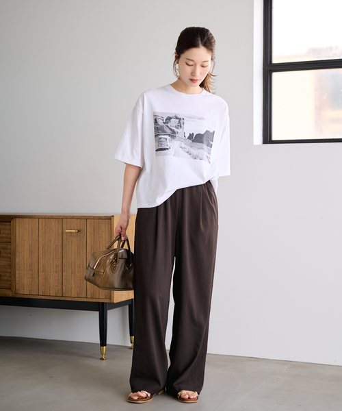 FRAMeWORK（フレームワーク）の「≪WEB限定 / 追加≫YOUNGOLSEN 別注 CHARM WIDE BOTTLE BAG（ショルダーバッグ・レディース・ブラウン/ブラック・FREE）」の4枚目の写真