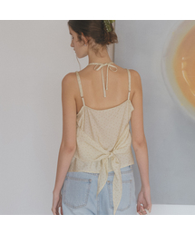 Floral halter neck blouse [TISU06BL16]_Beige