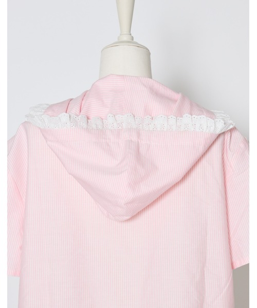 Lolime by mellfy memory(ロリミー バイ メルフィーメモリー)の「stripe frill hood shirts(シャツ/ブラウス・レディース・ピンク/ブルー・FREE)」の20枚目の写真