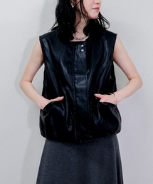 Julep | Fake Leather Vest(ライダースジャケット)