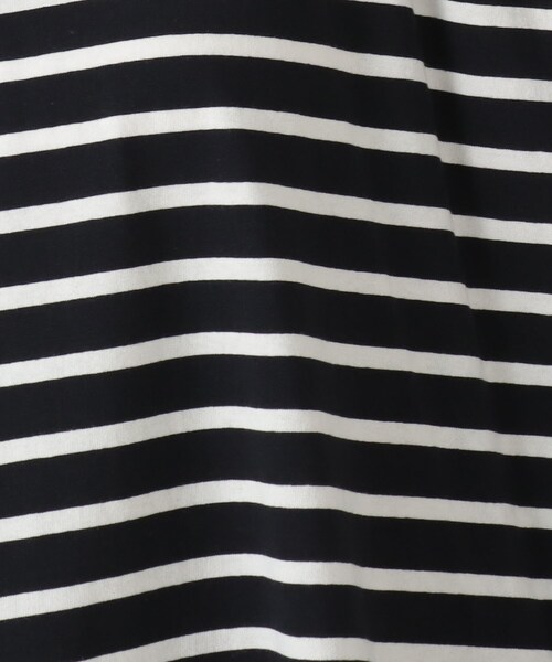 one'sterrace(ワンズテラス)の「コットンボーダー リブ袖プルオーバー(Tシャツ/カットソー・レディース・ブラック系8/アイボリー系8/ブルー系その他7・02)」の9枚目の写真