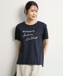 [UVカット/接触冷感/洗える]デザインロゴTシャツ
