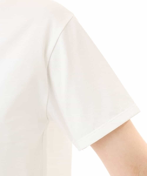 MK MICHEL KLEIN（エムケーミッシェルクラン）の「[UVカット/接触冷感/洗える]デザインロゴTシャツ（Tシャツ/カットソー・レディース・ネイビー/ホワイト・38）」の18枚目の写真