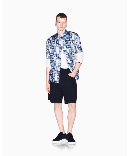 ARMANI EXCHANGE(アルマーニエクスチェンジ)の「【A|X アルマーニ エクスチェンジ】グラフィックロゴ ボクシーフィット 半袖シャツ/BOXY(シャツ/ブラウス・メンズ・その他・X-LARGE/SMALL/MEDIUM/LARGE/X-SMALL)」の7枚目の写真