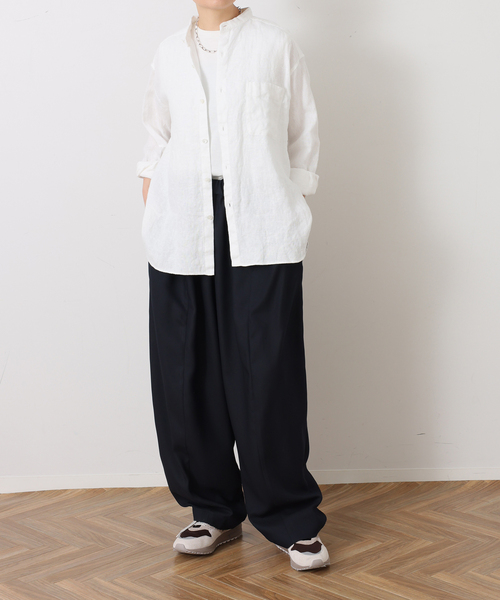 JOURNAL STANDARD LUXE(ジャーナルスタンダード ラックス)の「ダブルフェイス カームパンツ(その他パンツ・レディース・ブラック/ネイビー・FREE)」の20枚目の写真