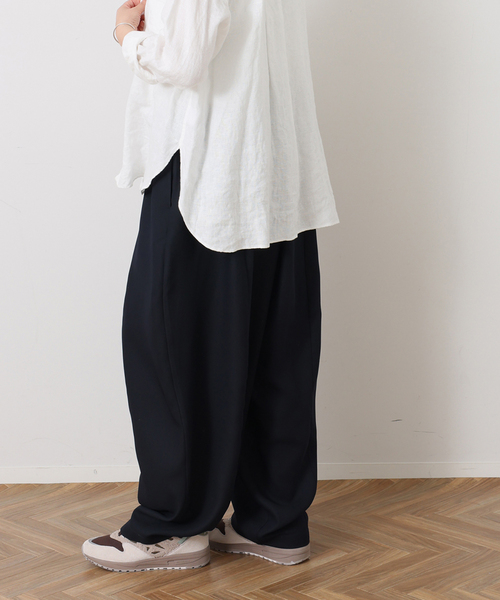 JOURNAL STANDARD LUXE(ジャーナルスタンダード ラックス)の「ダブルフェイス カームパンツ(その他パンツ・レディース・ブラック/ネイビー・FREE)」の19枚目の写真