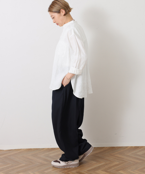 JOURNAL STANDARD LUXE(ジャーナルスタンダード ラックス)の「ダブルフェイス カームパンツ(その他パンツ・レディース・ブラック/ネイビー・FREE)」の18枚目の写真