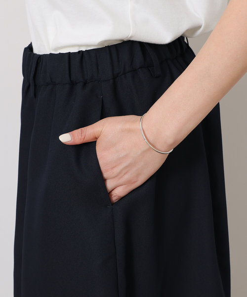 JOURNAL STANDARD LUXE(ジャーナルスタンダード ラックス)の「ダブルフェイス カームパンツ(その他パンツ・レディース・ブラック/ネイビー・FREE)」の10枚目の写真