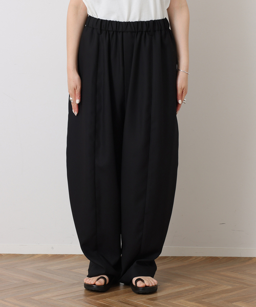 JOURNAL STANDARD LUXE(ジャーナルスタンダード ラックス)の「ダブルフェイス カームパンツ(その他パンツ・レディース・ブラック/ネイビー・FREE)」の5枚目の写真