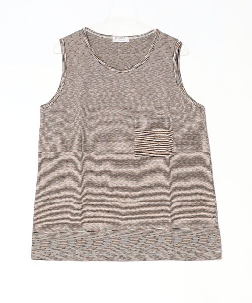 GARDEN TOKYO（ガーデントウキョウ）の「THOUSANDS/サウザンズ/VORTEX TANK TOP WARE-mo-KOU（タンクトップ・メンズ・ブラウン・F）」の4枚目の写真
